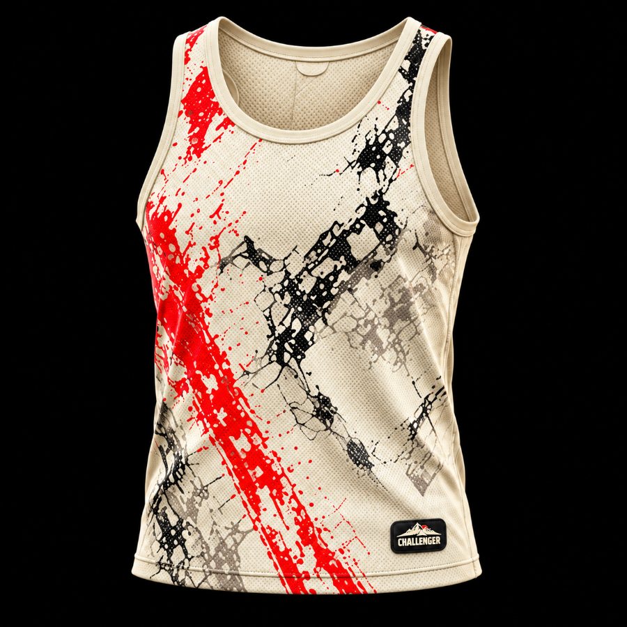 Challenger Racing Singlet - Krem